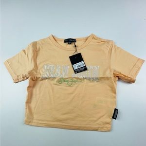 SJXMG GRAPHIC RINGER TEE peach